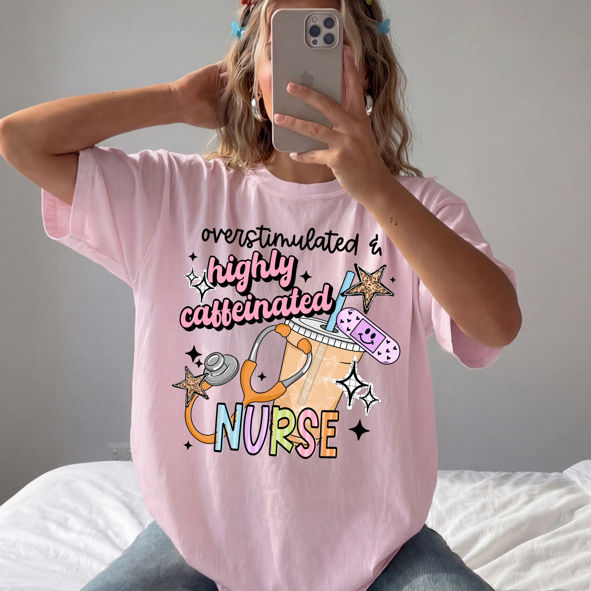 Highly Caffeinated Nurse PNG