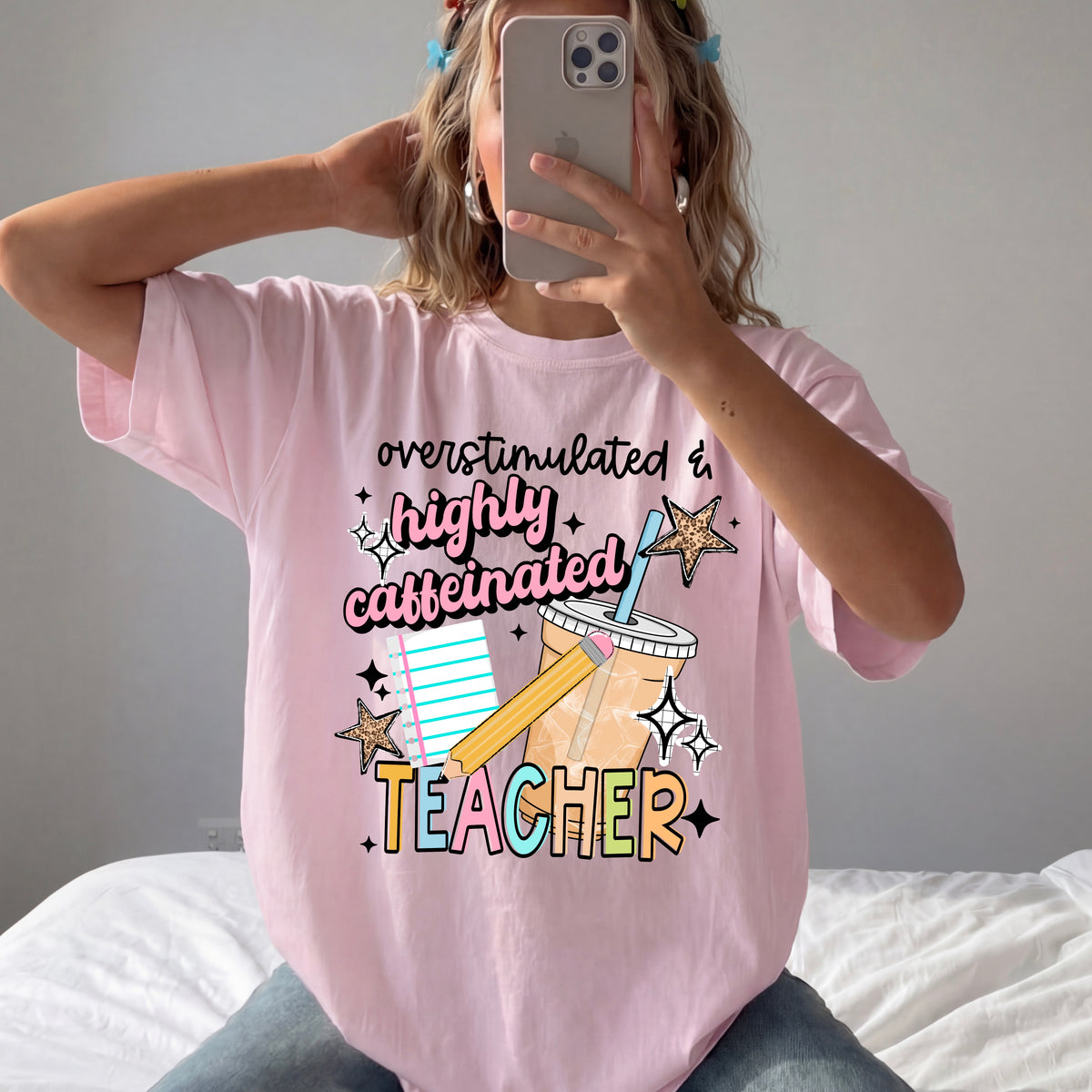 Highly Caffeinated Teacher PNG