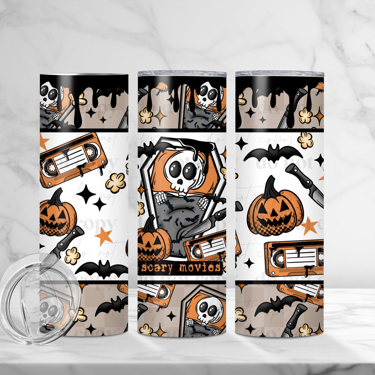 Scary Movies Tumbler Wrap