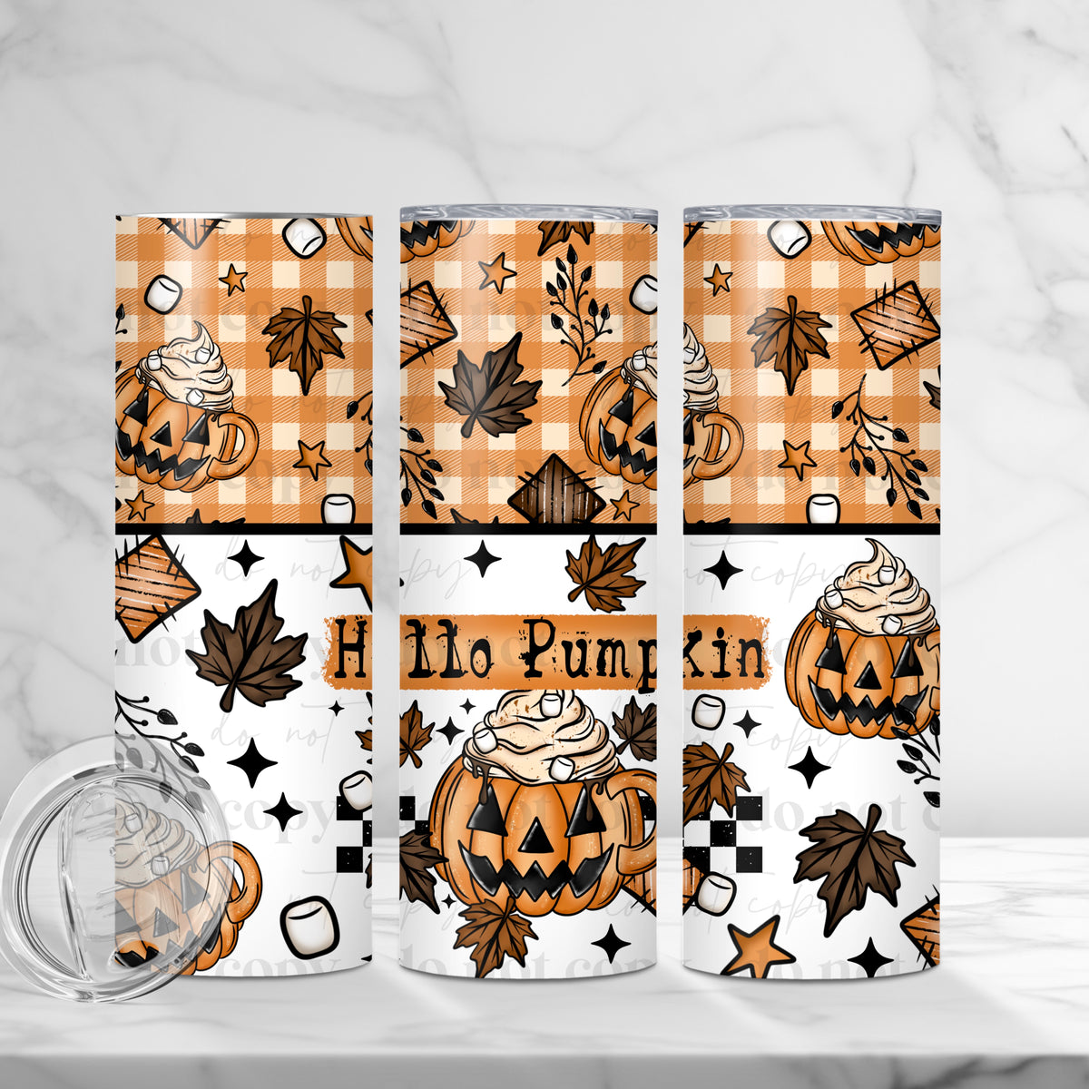 Hello Pumpkin Tumbler Wrap