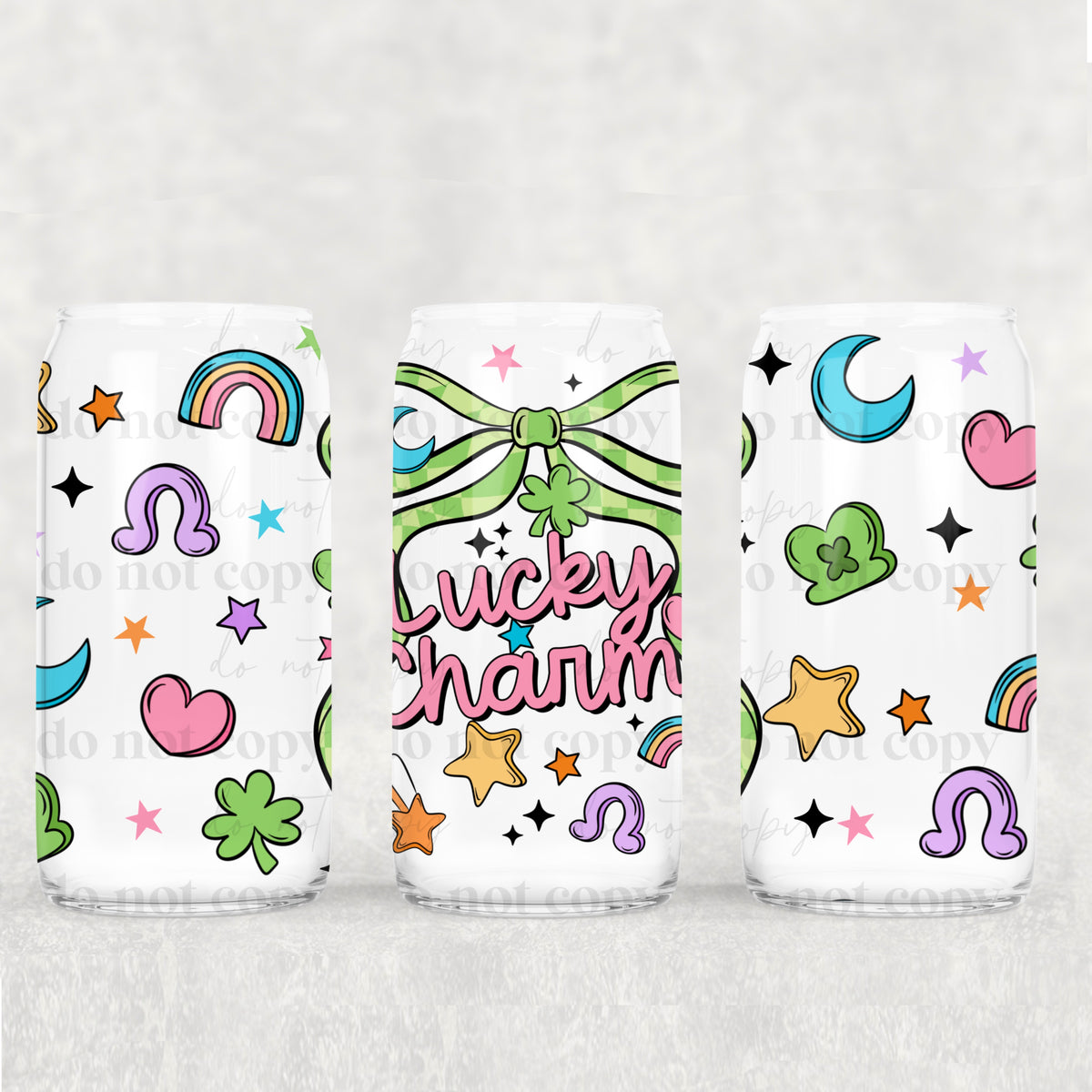 Lucky Charm 16oz Glass Wrap