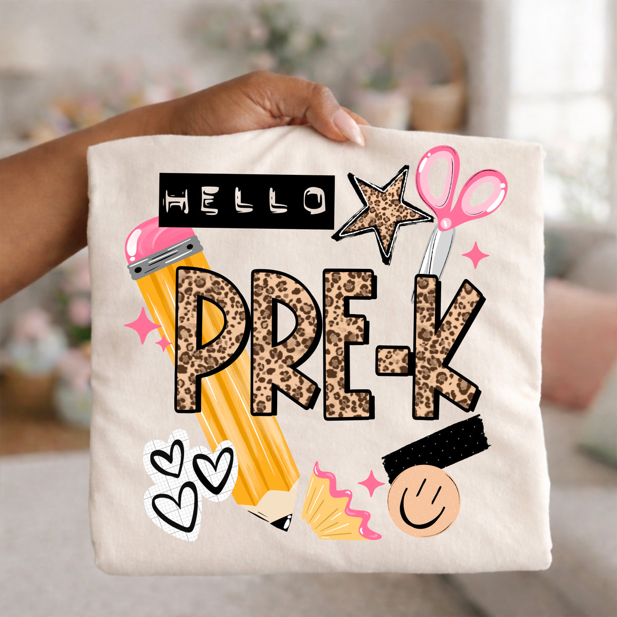 Hello Pre K Leopard PNG