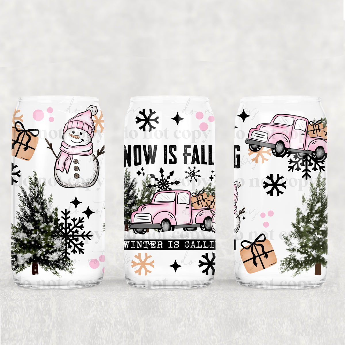 Winter Is Calling 16oz Glass Wrap