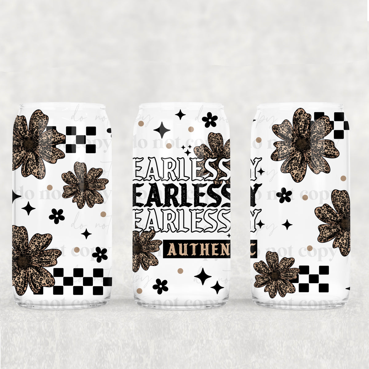 Fearlessly Authentic 16oz Glass Wrap