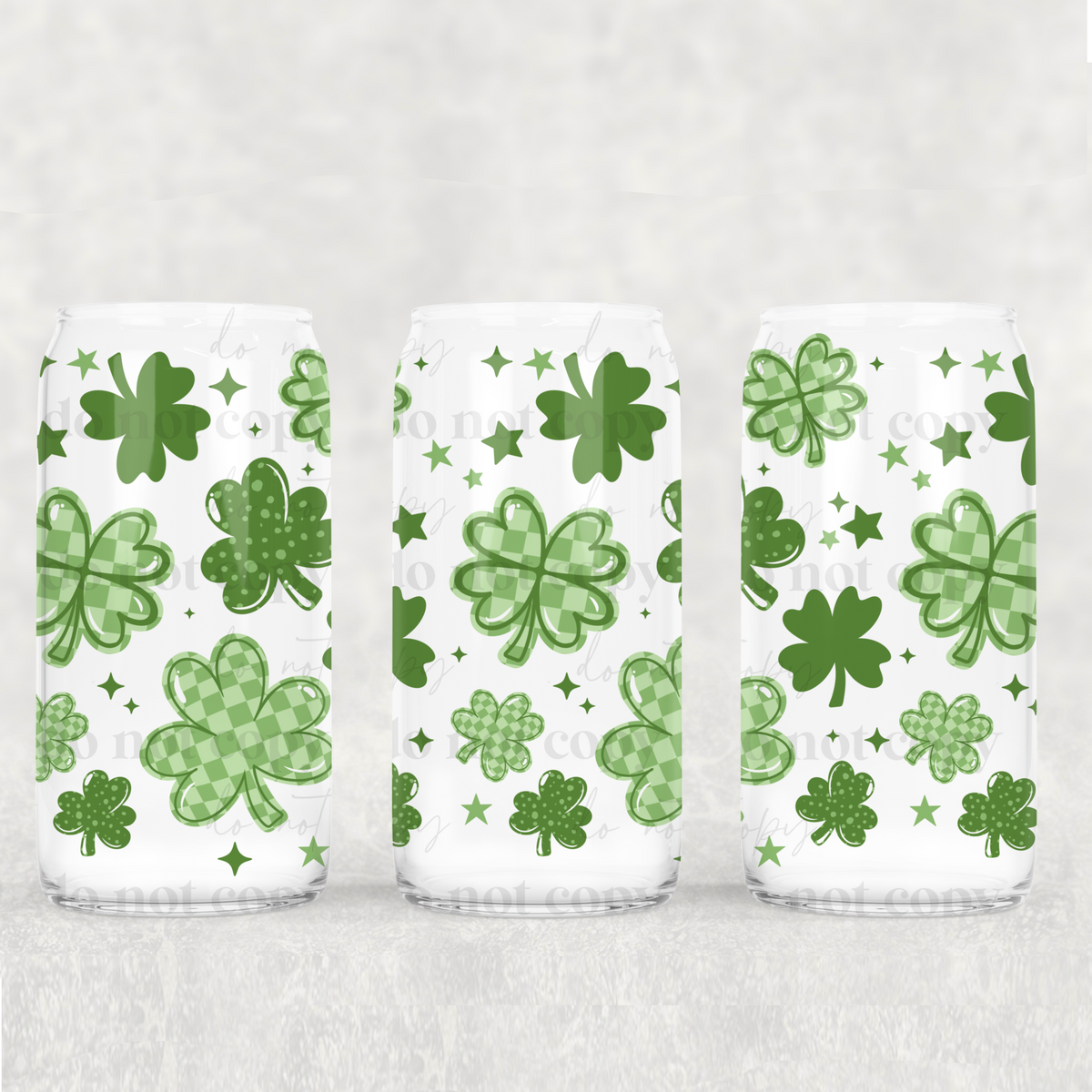 Shamrock 16oz Glass Wrap