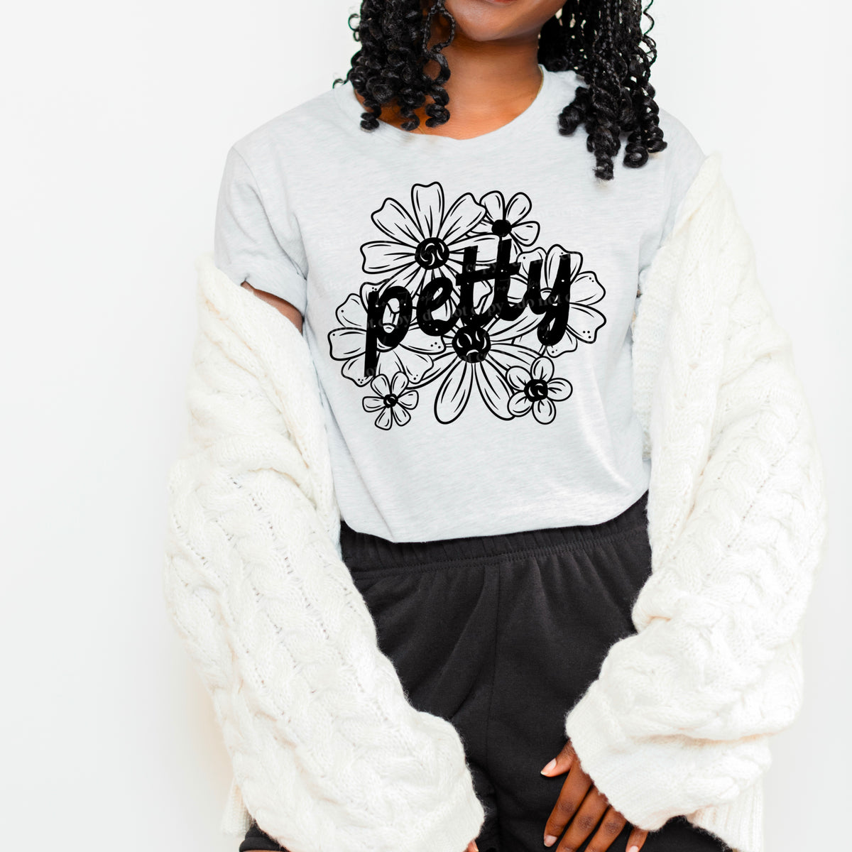 Petty Florals Single Color PNG