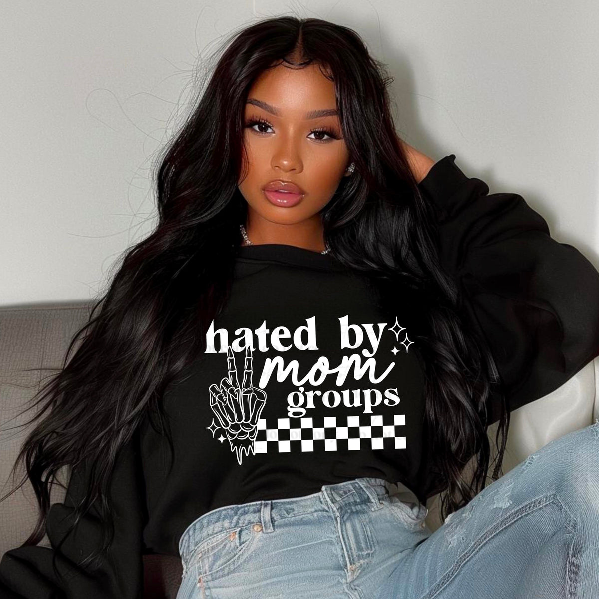 Hated By Mom Groups Single Color PNG