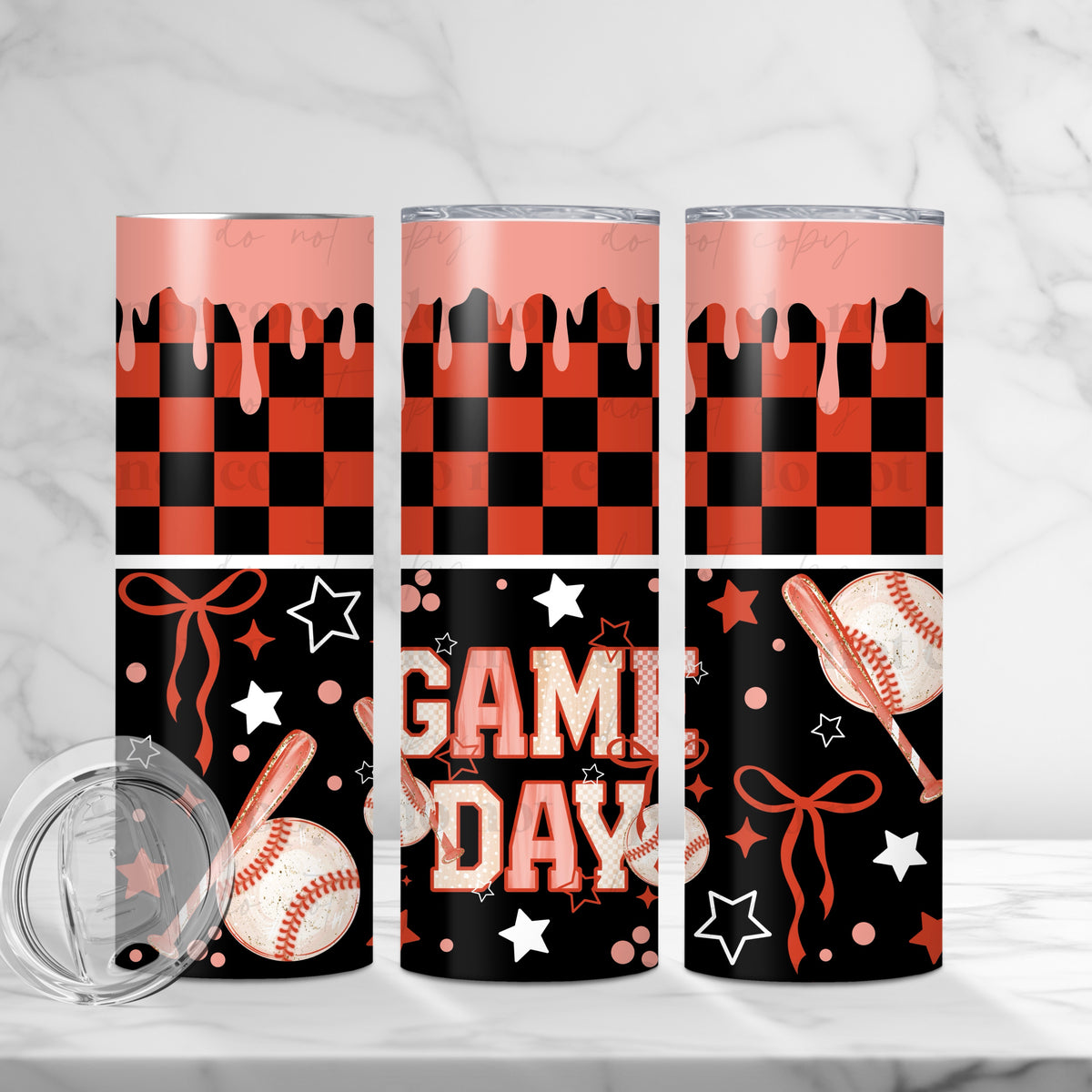 Baseball Game Day Tumbler Wrap