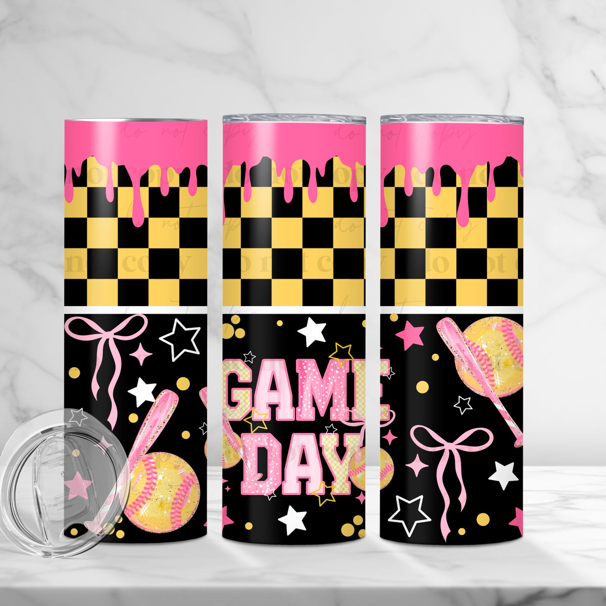 Softball Game Day Tumbler Wrap