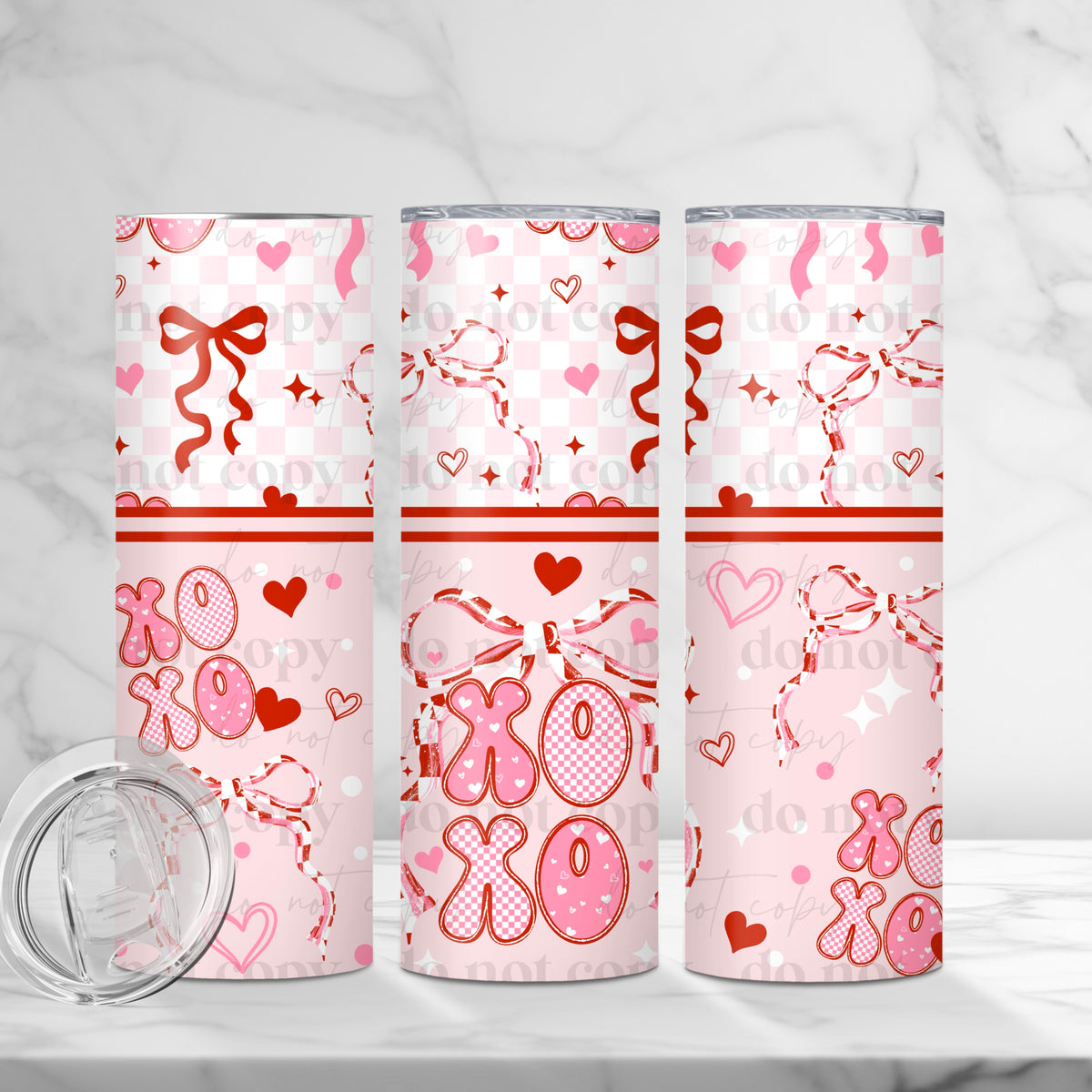 Checker XoXo Tumbler Wrap