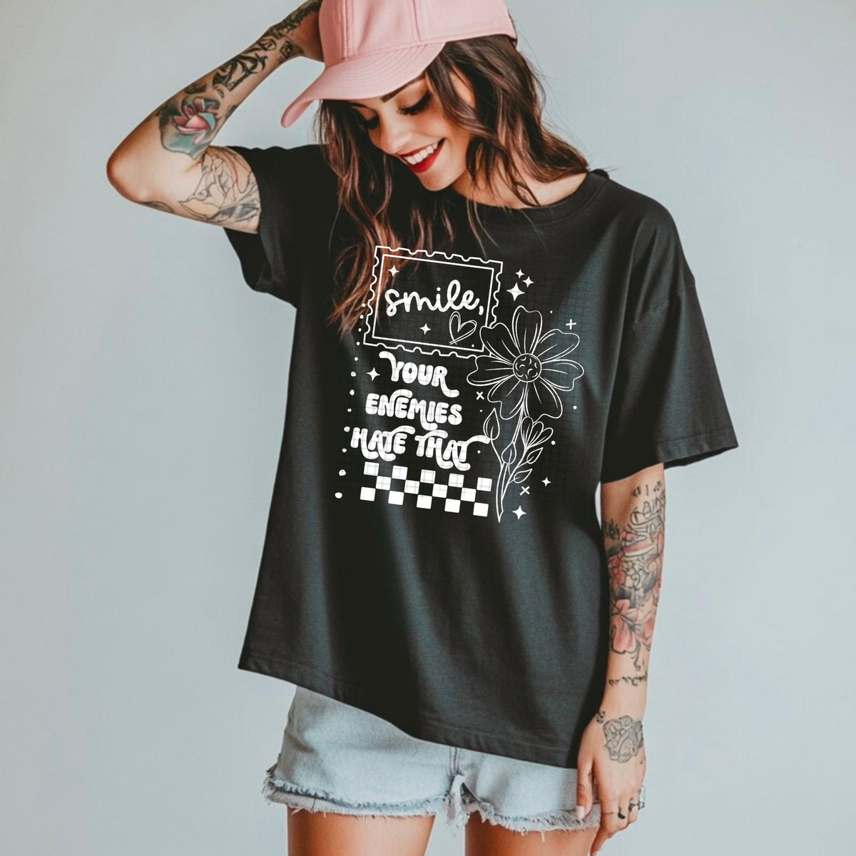 Smile Enemies Hate That Single Color PNG