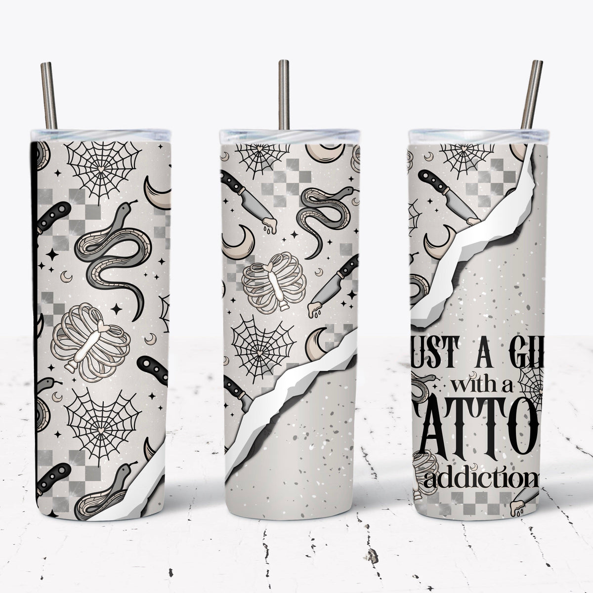 Tattoo Addiction Tumbler Wrap