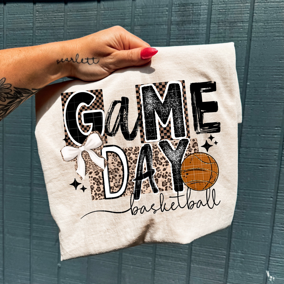 Game Day Basketball Leopard PNG