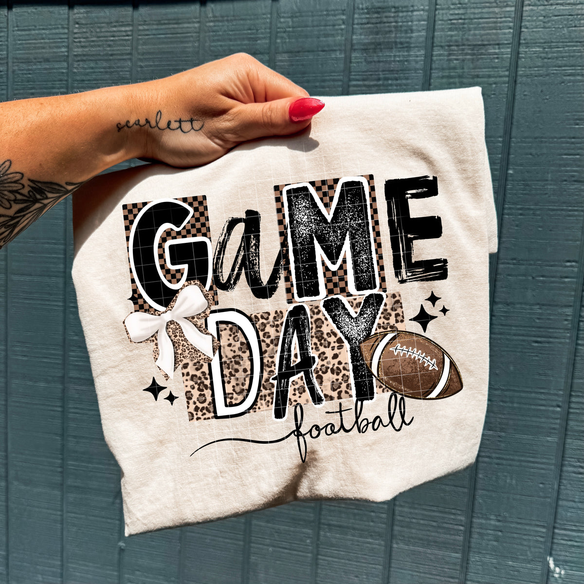 Game Day Football Leopard PNG