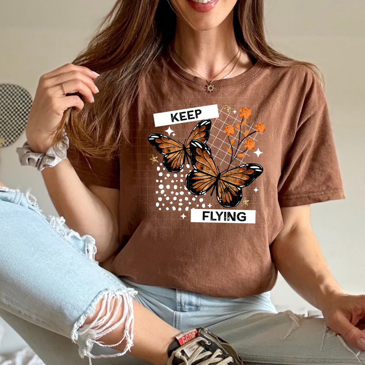 Orange Keep Flying PNG