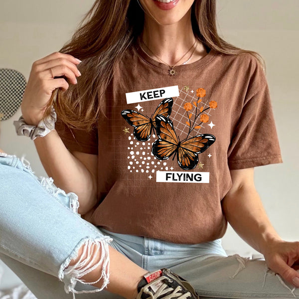 Orange Keep Flying PNG