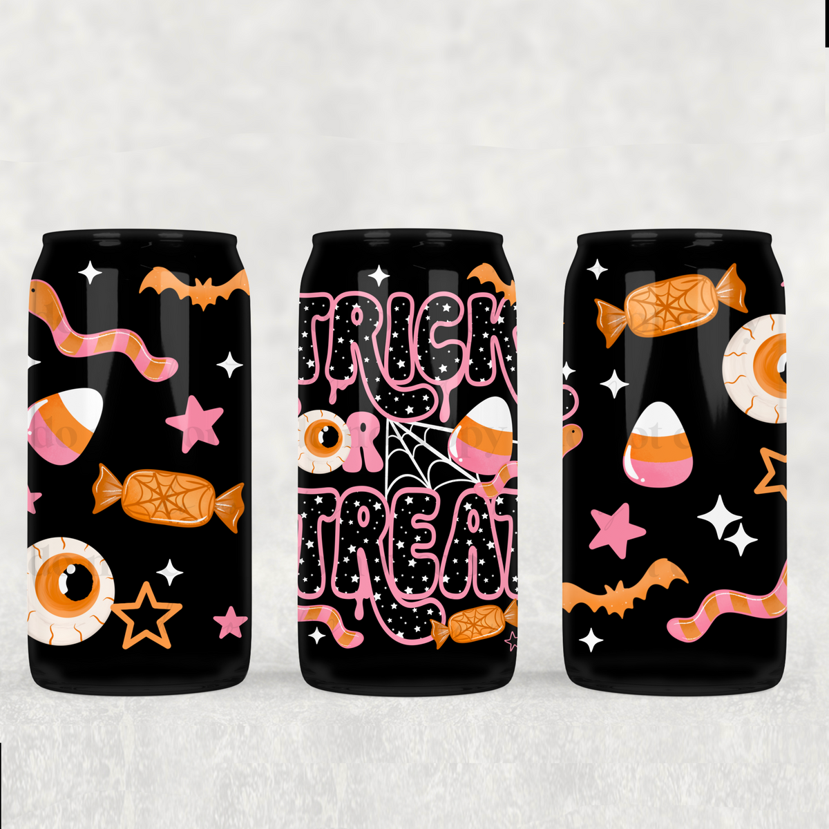 Trick Or Treat 16oz Glass Wrap