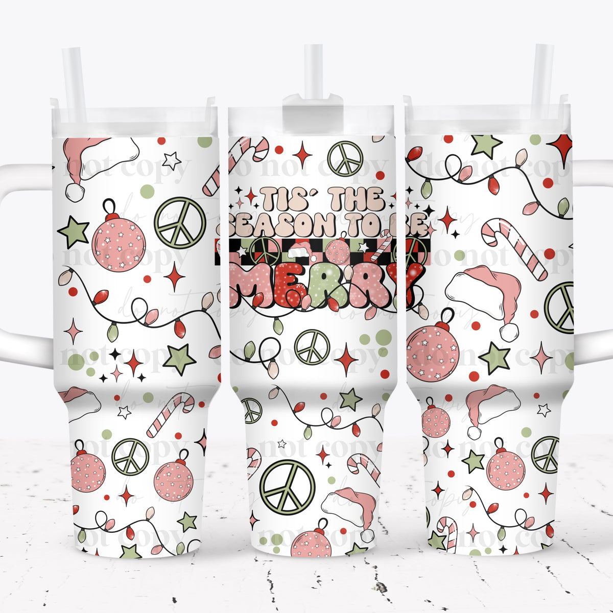 Tis The Season 40oz Tumbler Wrap