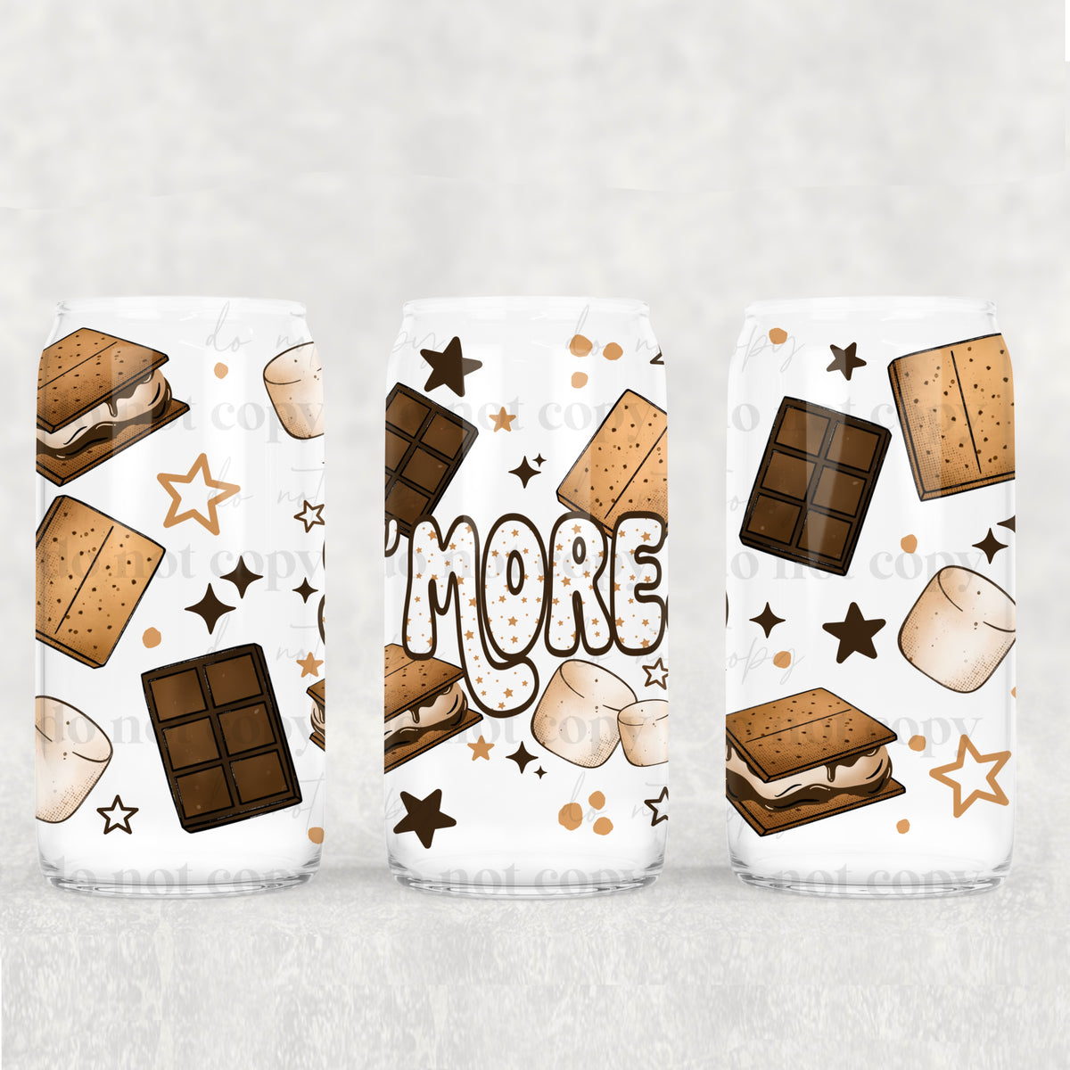 Smores 16oz Glass Wrap