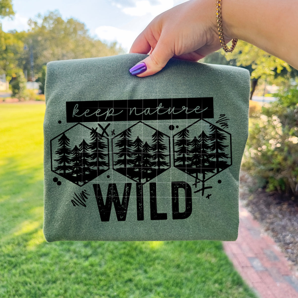 Keep Nature Wild Single Color PNG