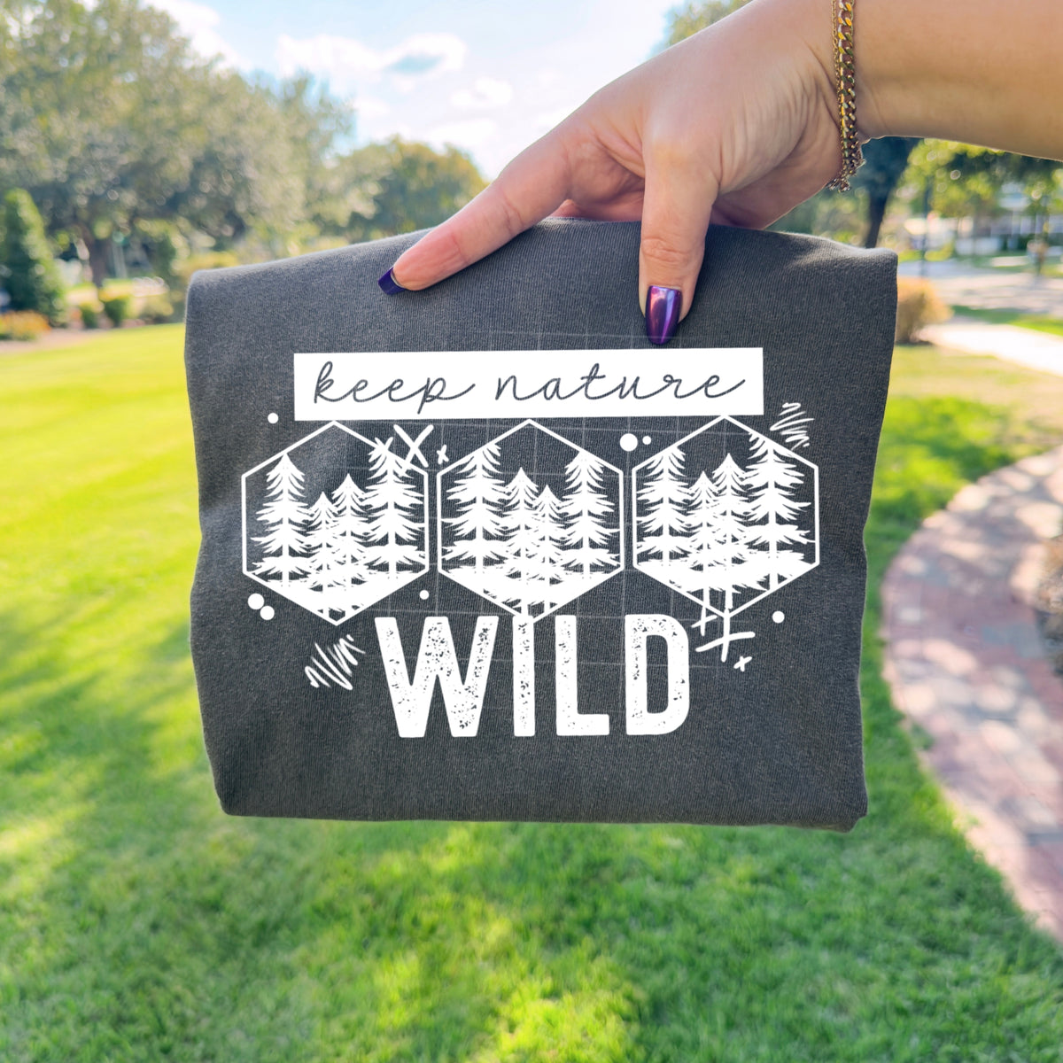 Keep Nature Wild Single Color PNG