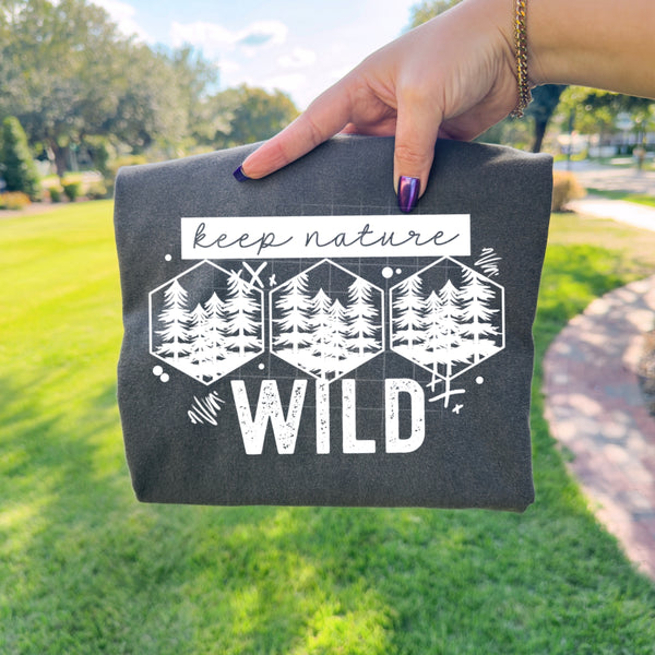 Keep Nature Wild Single Color PNG