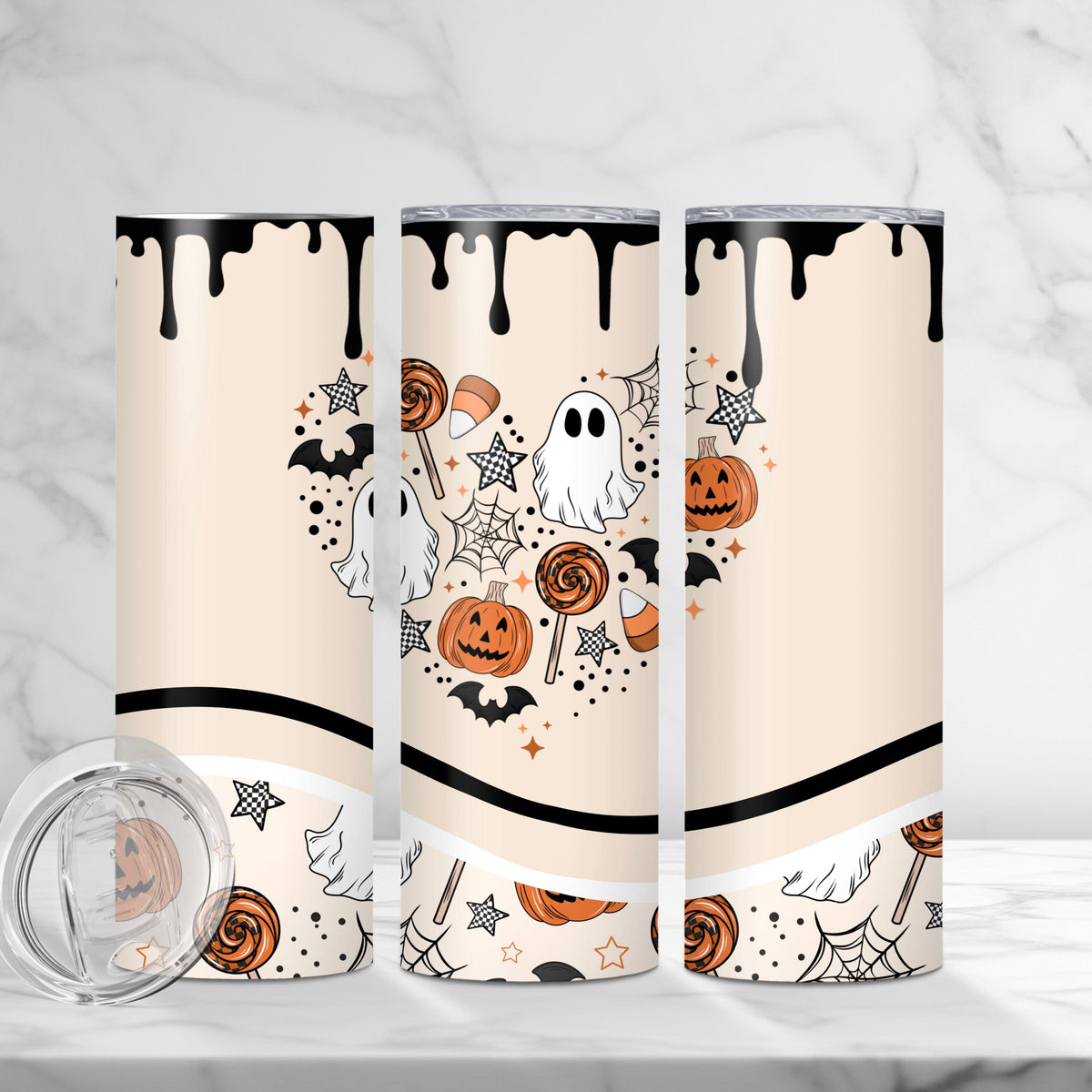 Spooky Heart Tumbler Wrap