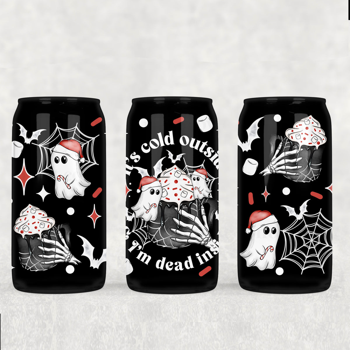 Cold Outside & Dead Inside 16oz Glass Wrap