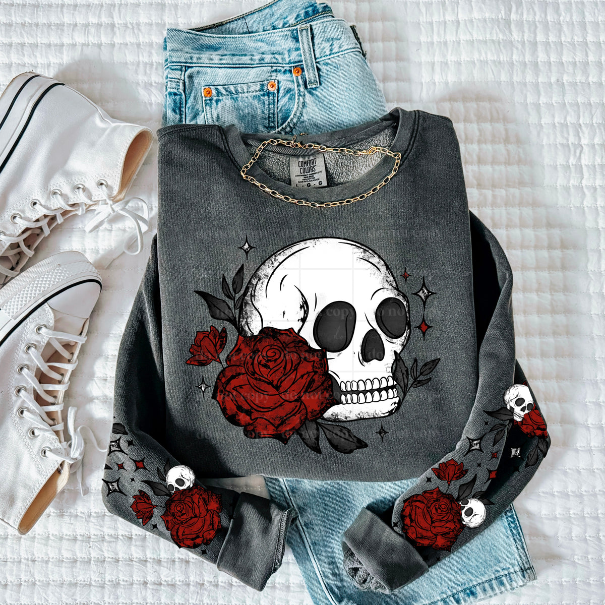 Rose Skellie w/ Sleeves PNG