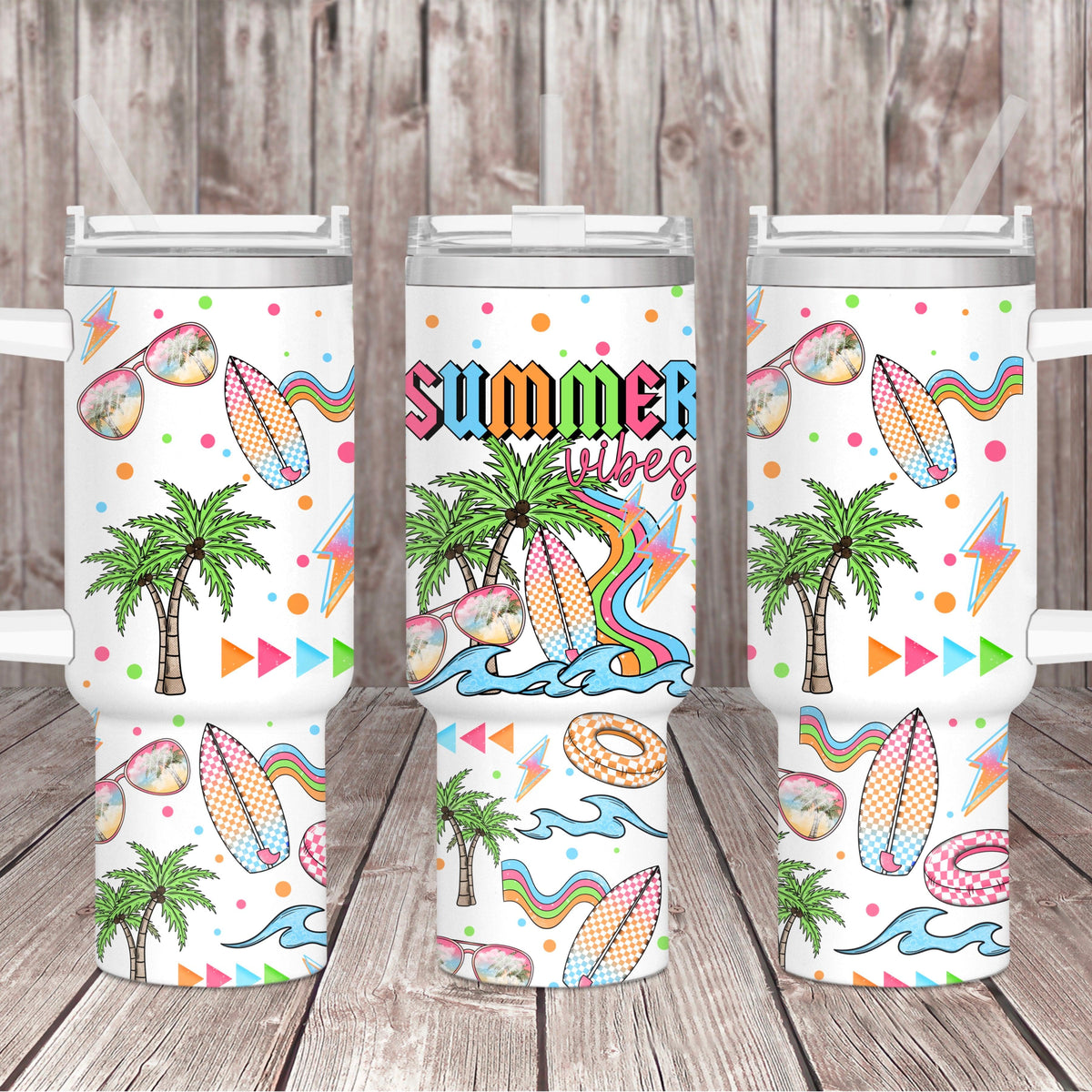 Summer Vibes 40oz Tumbler Wrap