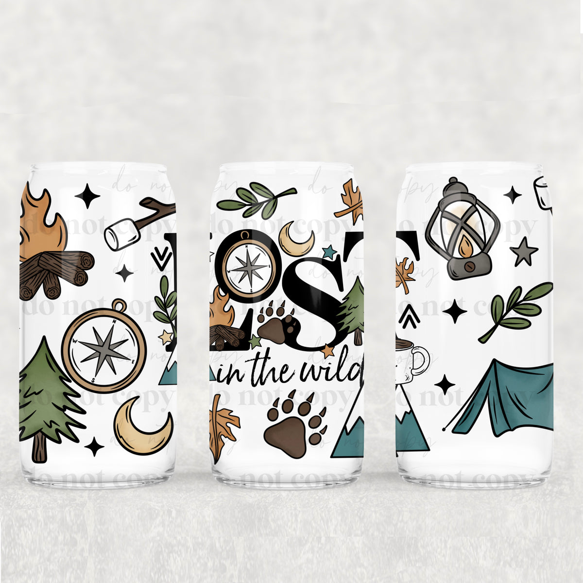 Lost In The Wild 16oz Glass Wrap