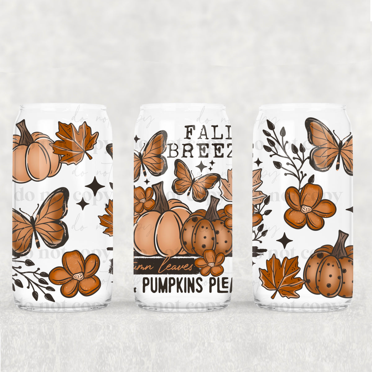 Fall Breeze 16oz Glass Wrap