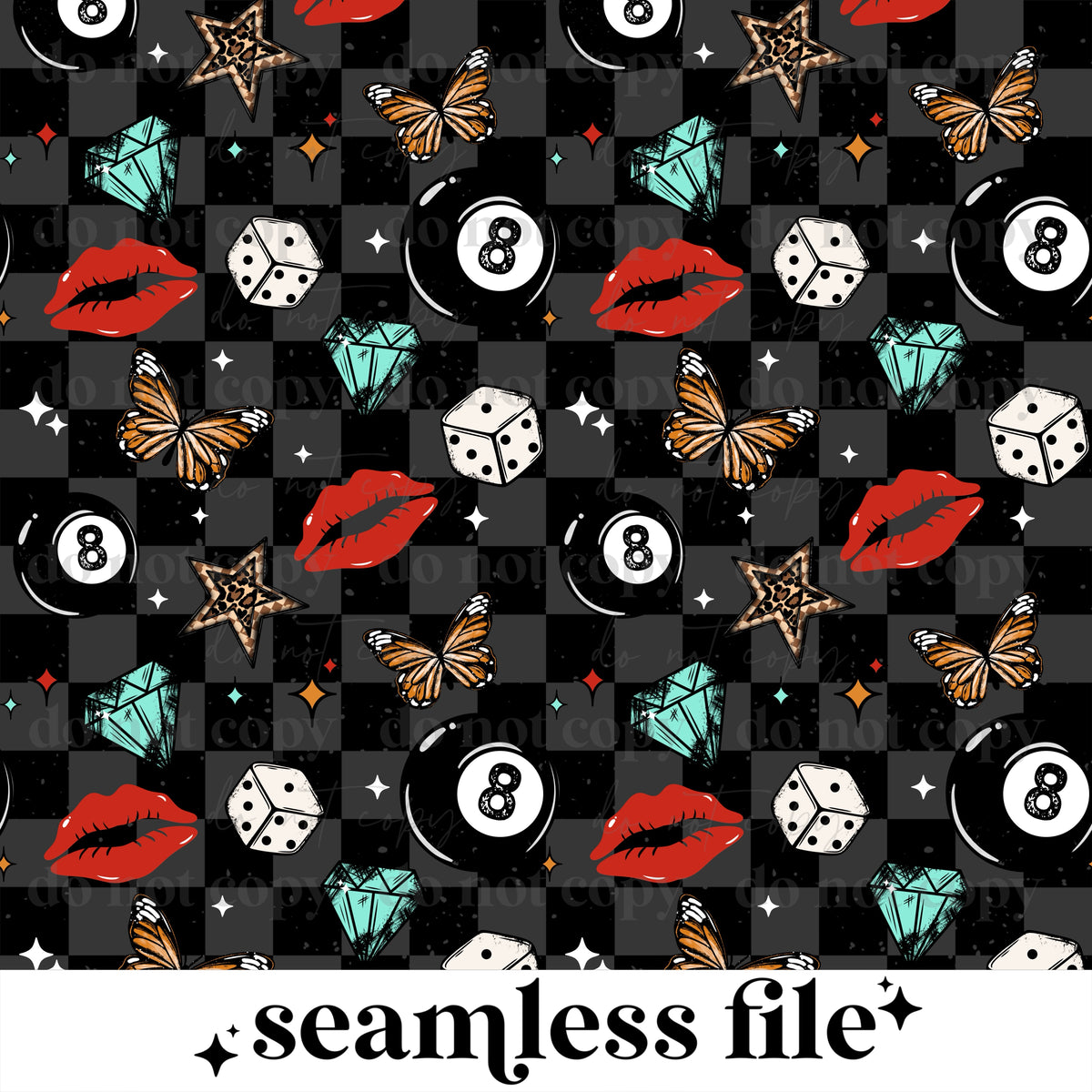 8 Ball Nope Seamless