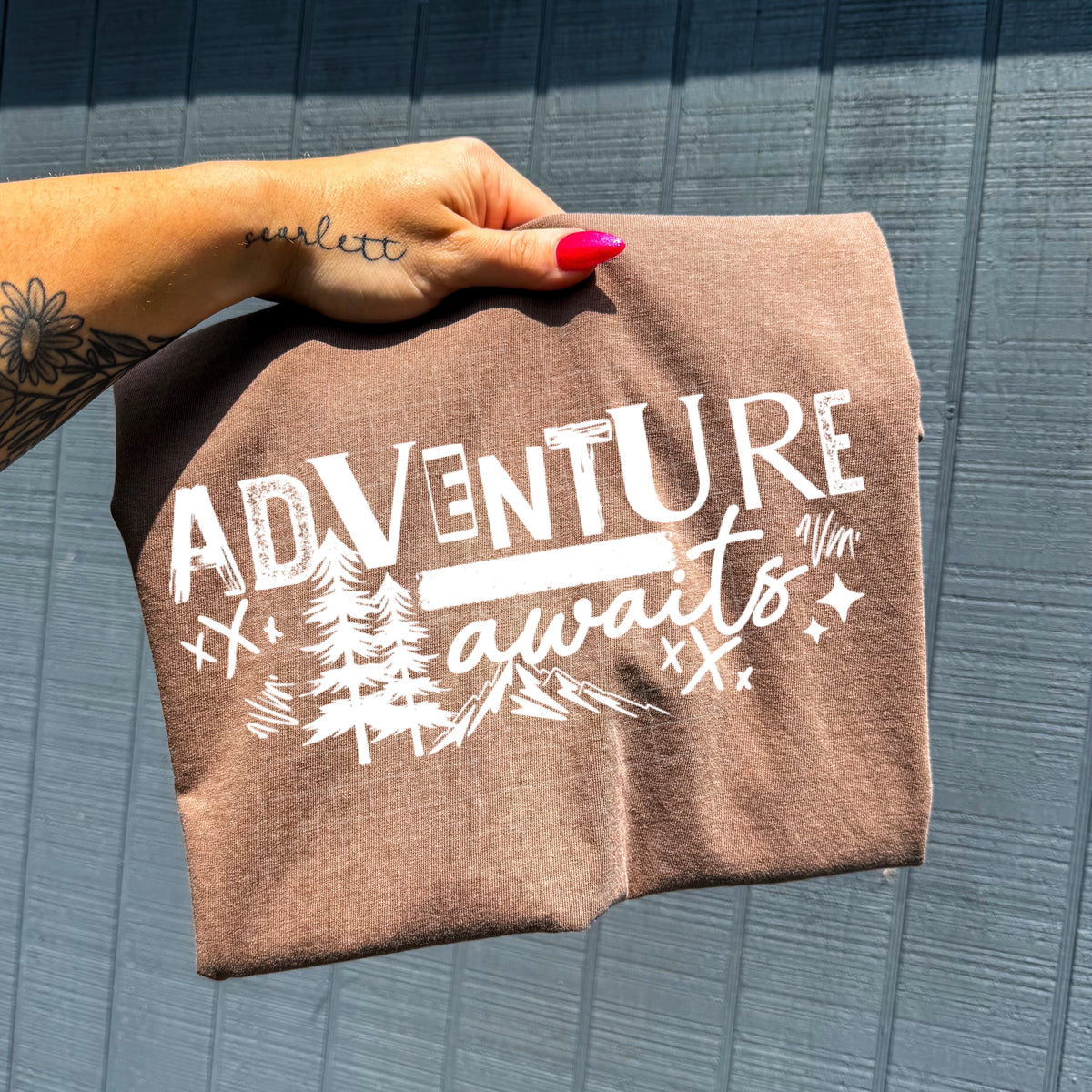 Adventure Awaits Single Color PNG