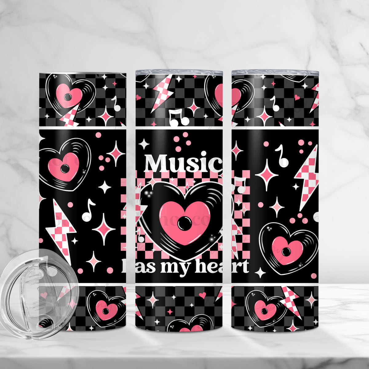 Music Has My Heart Tumbler Wrap