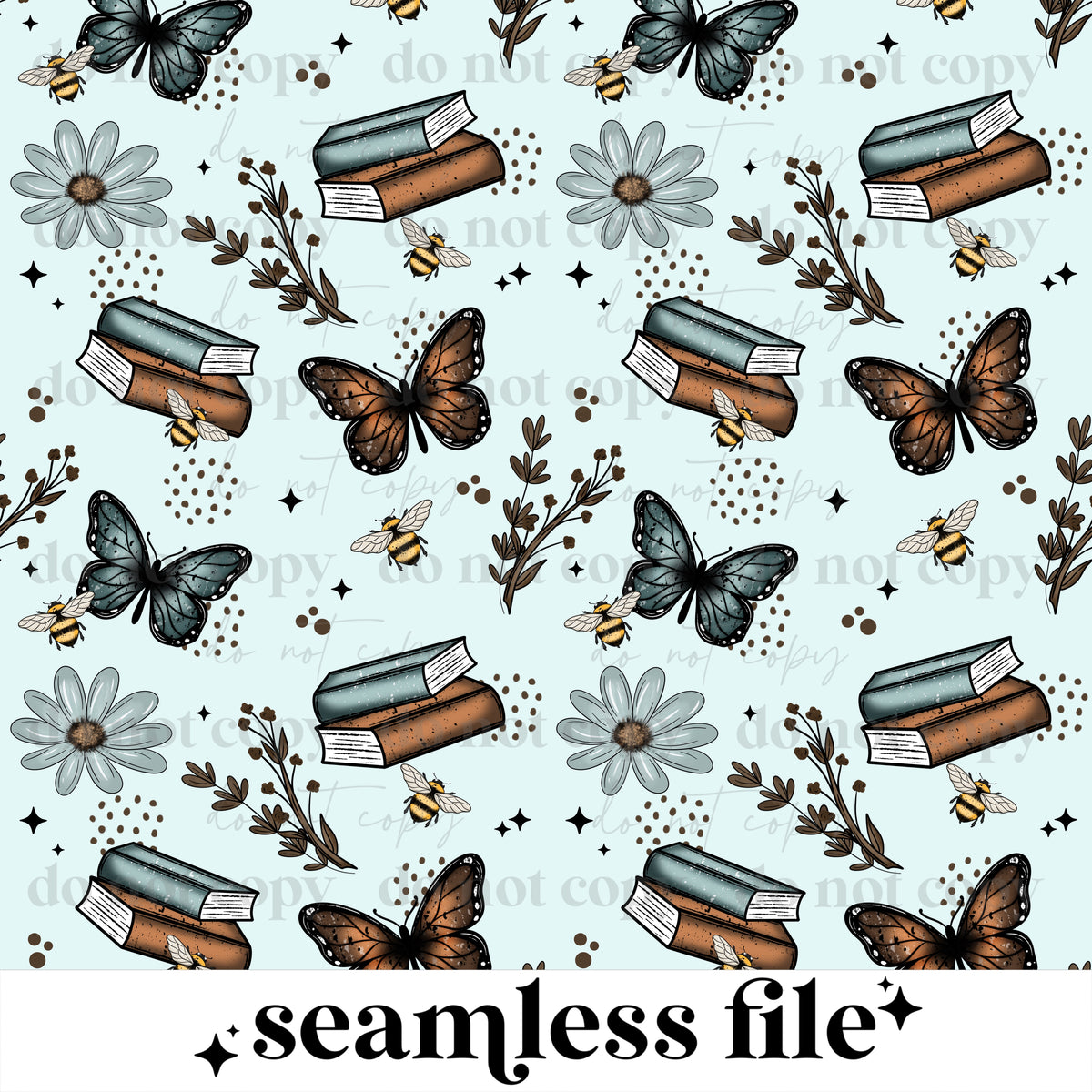 Too Many Books Seamless