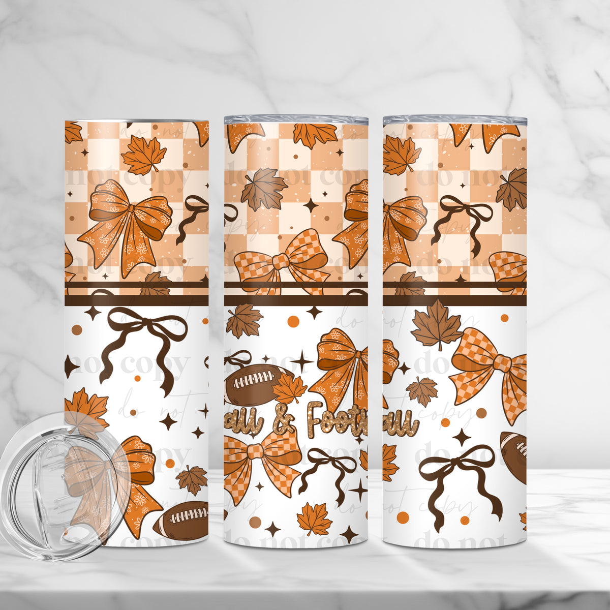 Fall & Football Tumbler Wrap