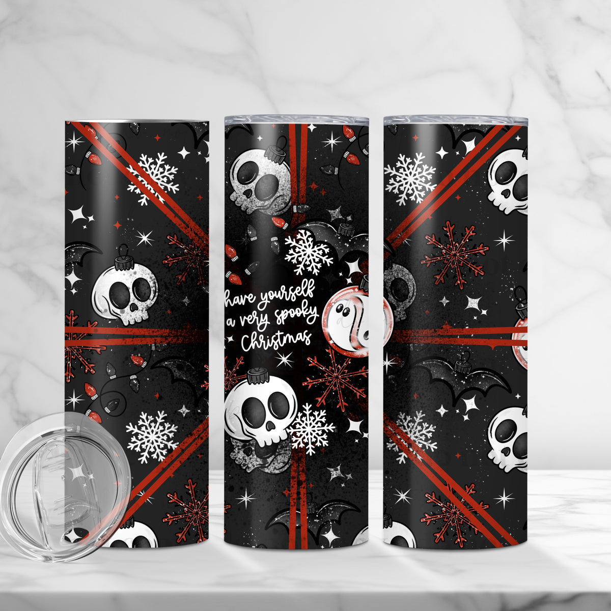 Very Spooky Christmas Tumbler Wrap