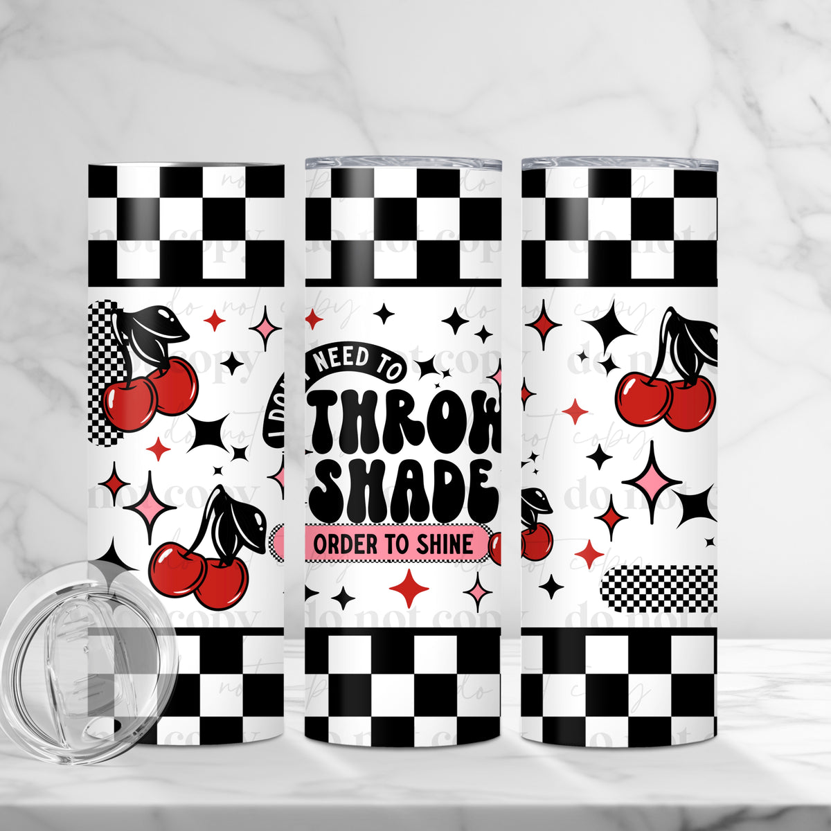 Throw Shade Cherries Tumbler Wrap