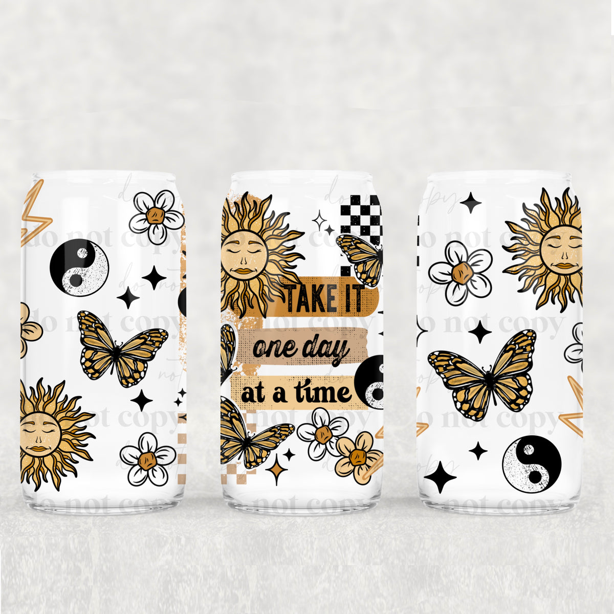One Day At A Time 16oz Glass Wrap