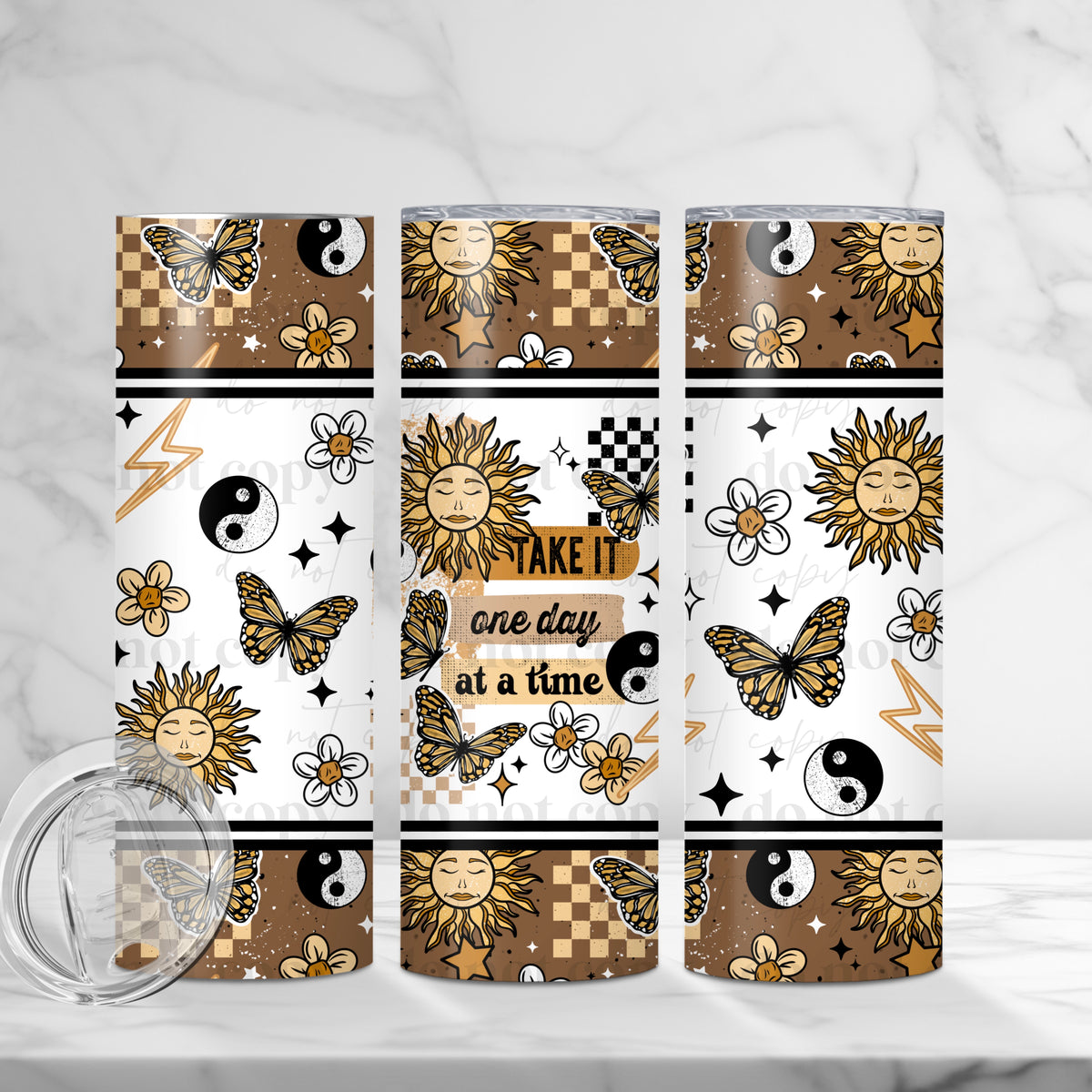 One Day At A Time Tumbler Wrap