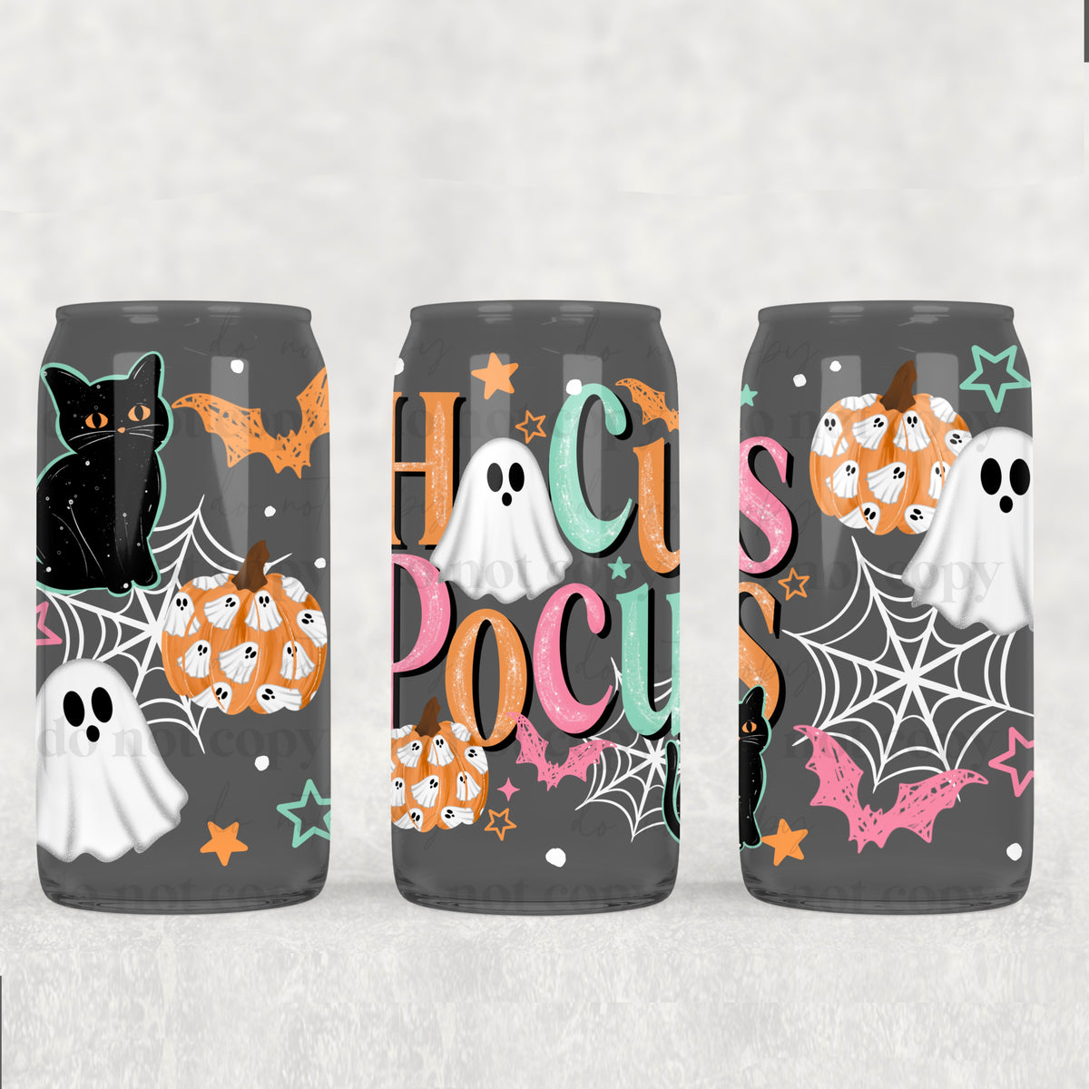 Hocus Pocus 16oz Glass Wrap