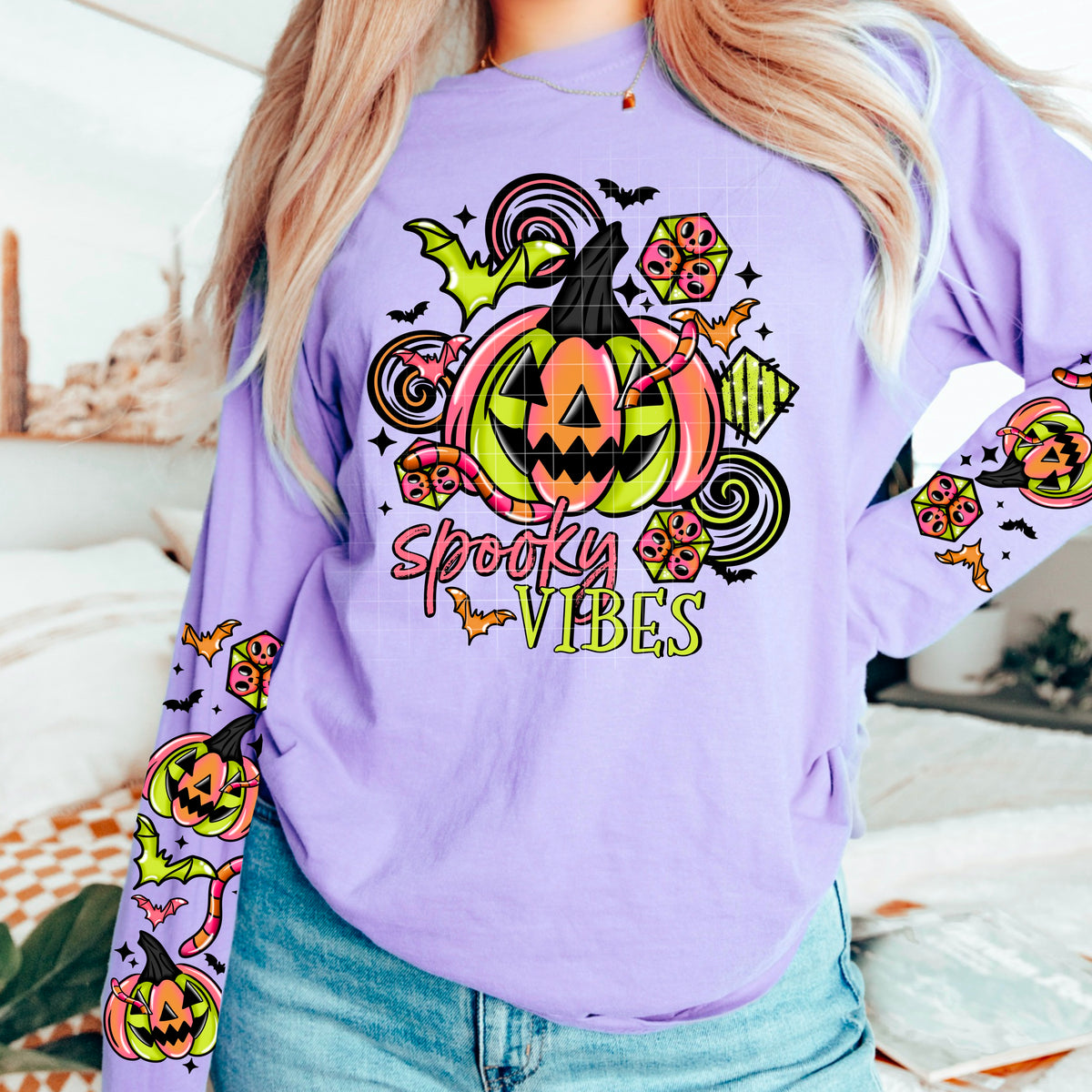 Spooky Vibes w/ Sleeves PNG