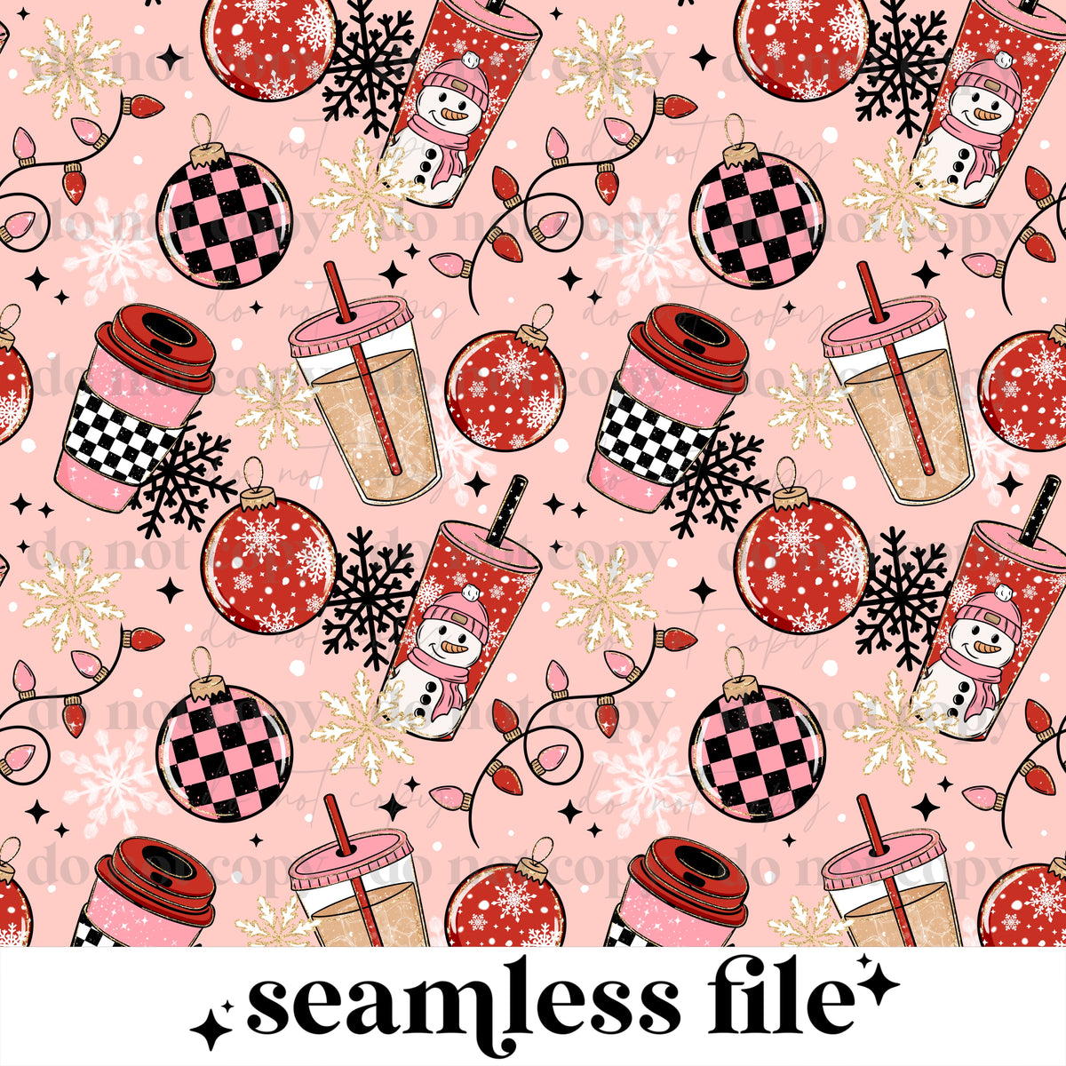 Merry Coffeemas Seamless