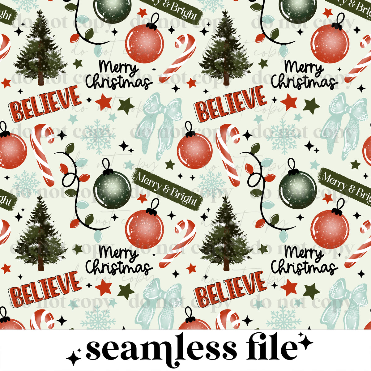 Merry & Bright Seamless
