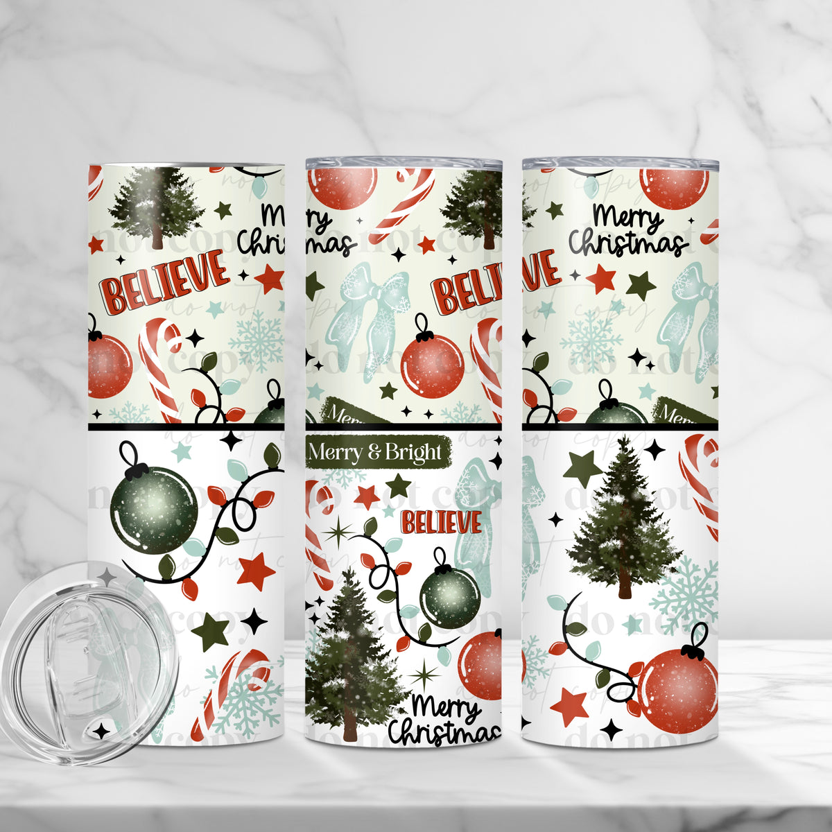 Merry & Bright Tumbler Wrap