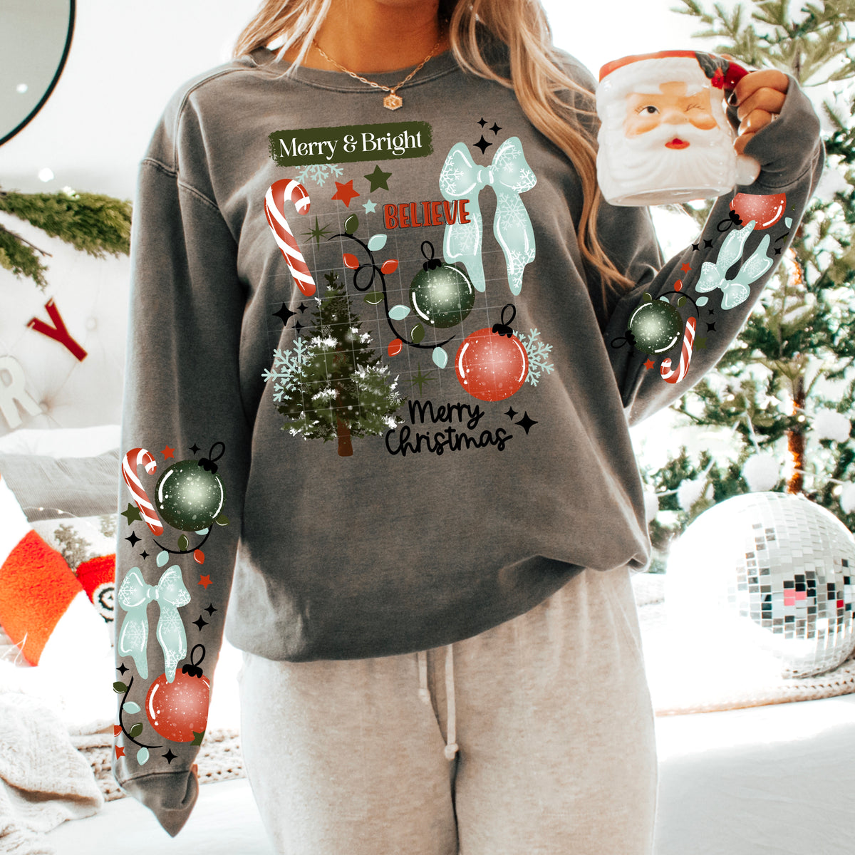 Merry & Bright w/ Sleeves PNG