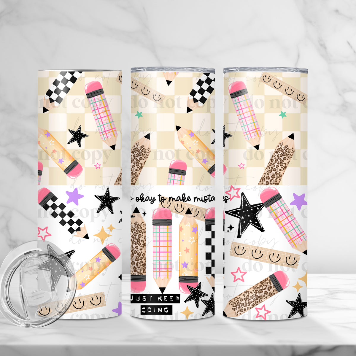 Make Mistakes Tumbler Wrap