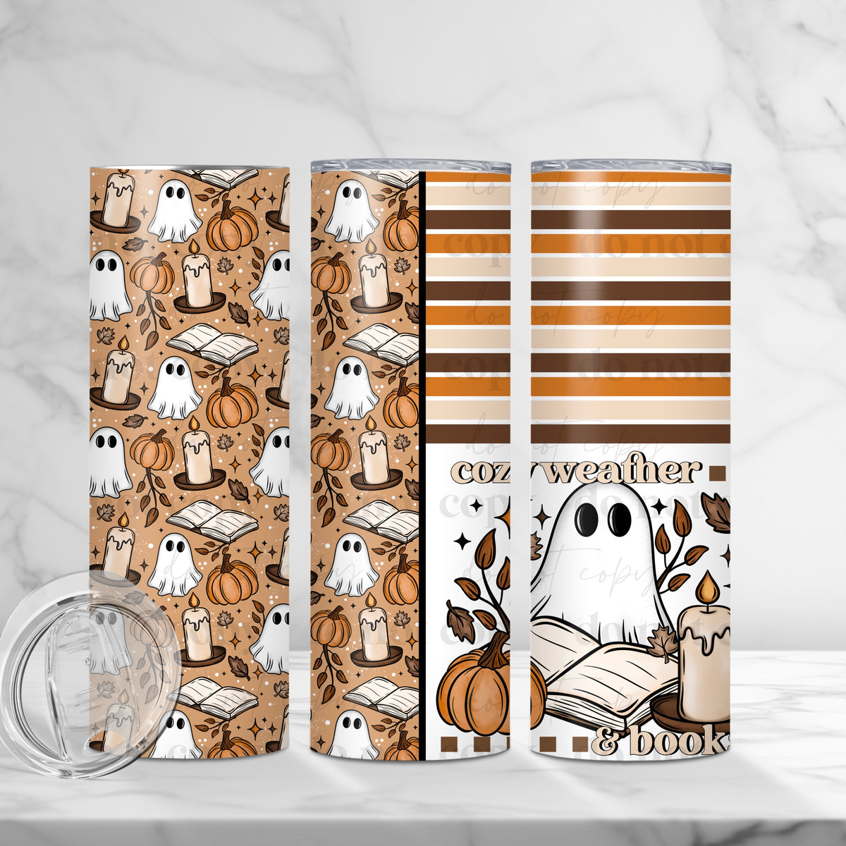 Cozy Weather & Books Tumbler Wrap