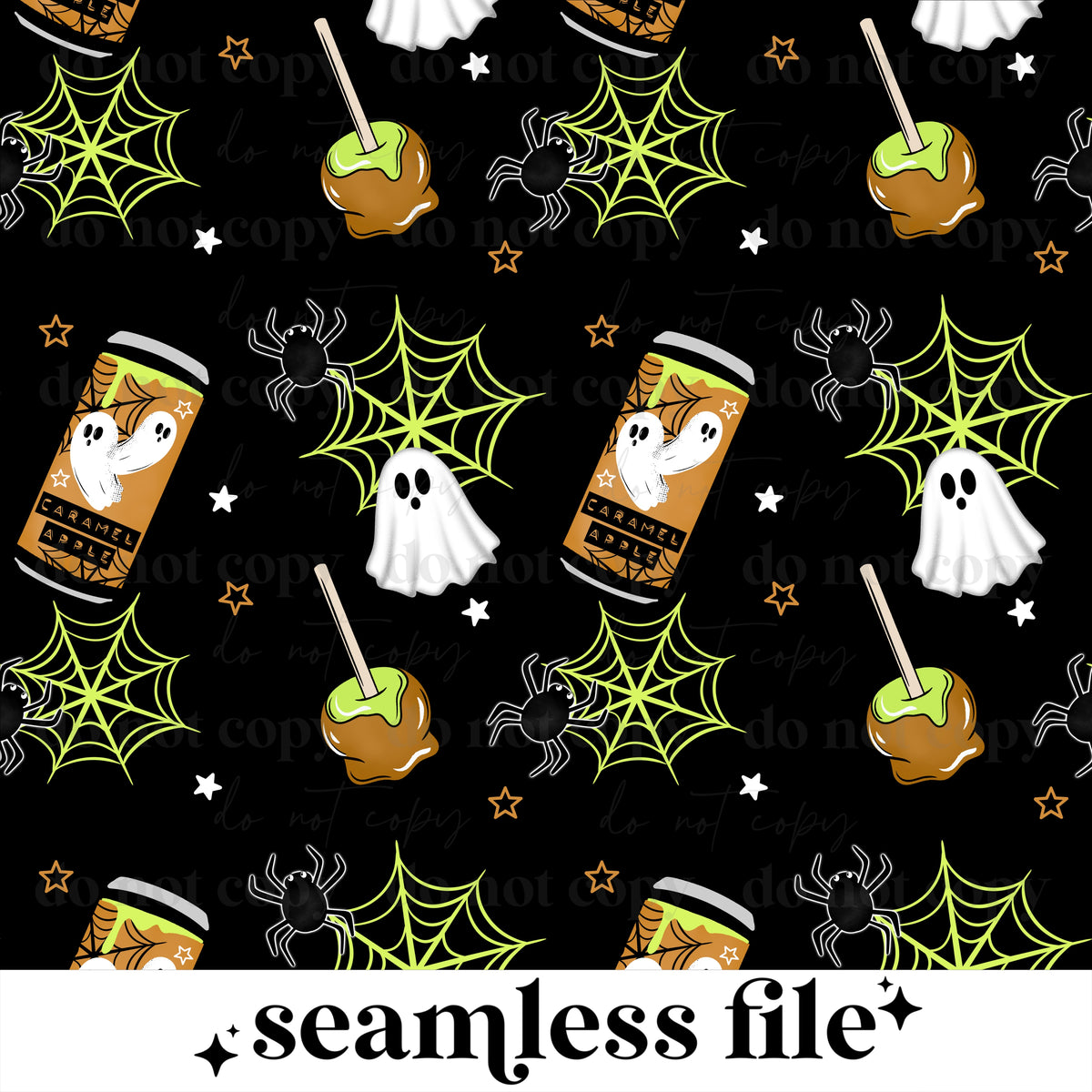 Spooky Energy Drinks Seamless
